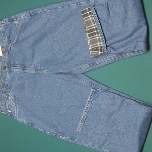 Carhartt Relaxed Fit Straight Leg Flannel Lined Jeans 40x32 New With Tags